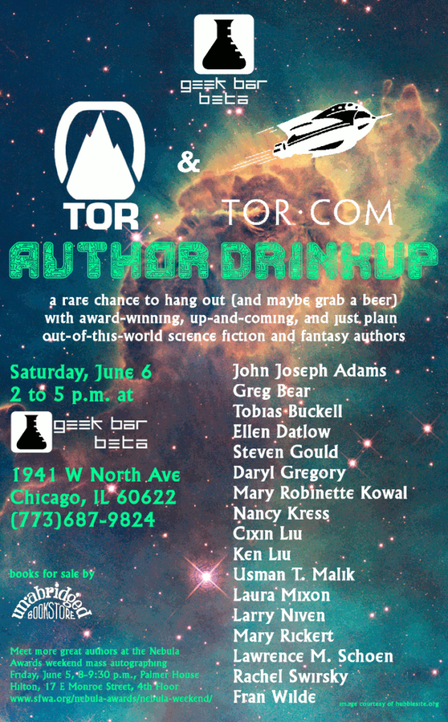 Tor Author Drinkup @ Geek Bar Chicago