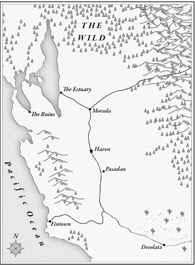Map of The Coast Road and surrounding areas